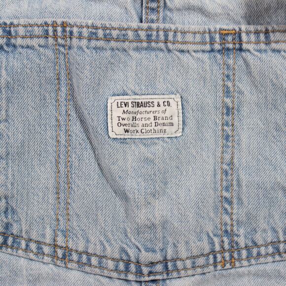 Levi’s Shortalls Womens Small Light Wash Denim 52333 Adjustable Missing Buckle - Picture 5 of 8